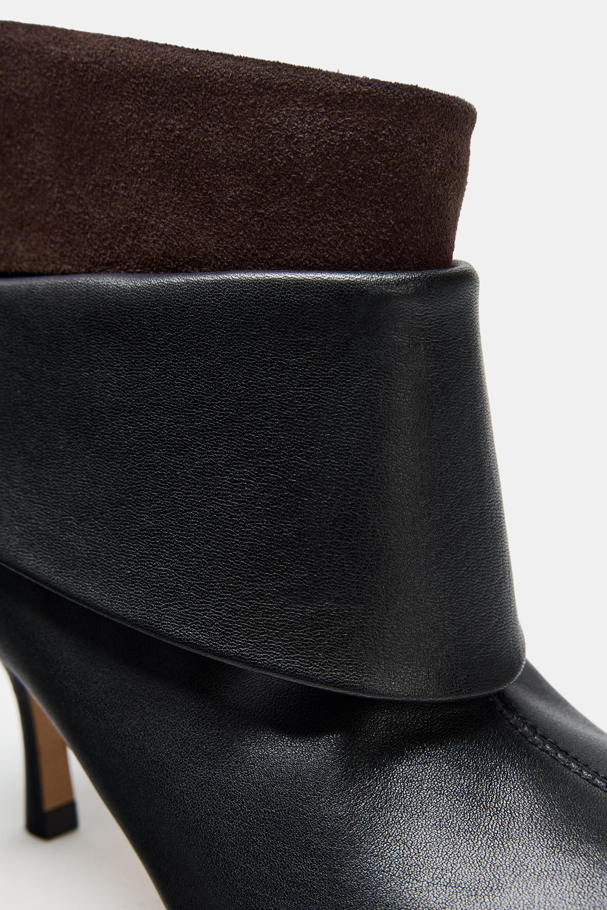 LEATHER HEEL ANKLE BOOTS LIMITED EDITION
